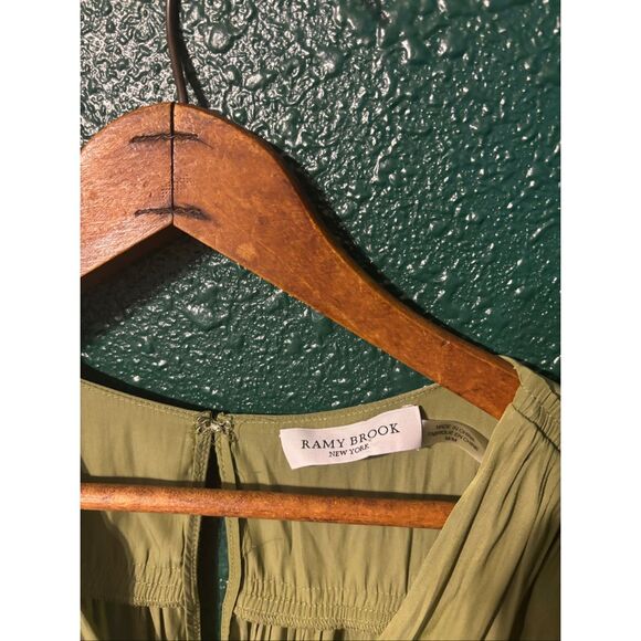 Ramy Brook Hailey Dress - Olive Green color. Size Medium - Picture 2 of 6